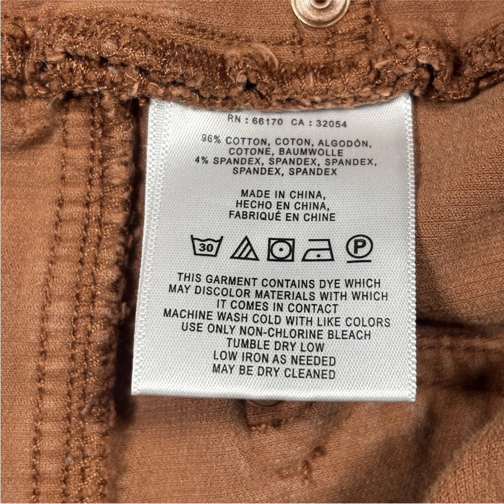 Pilcro By Anthropologie Pants Women’s 31 Brown Corduroy High Rise Skinny Preppy - Picture 7 of 12